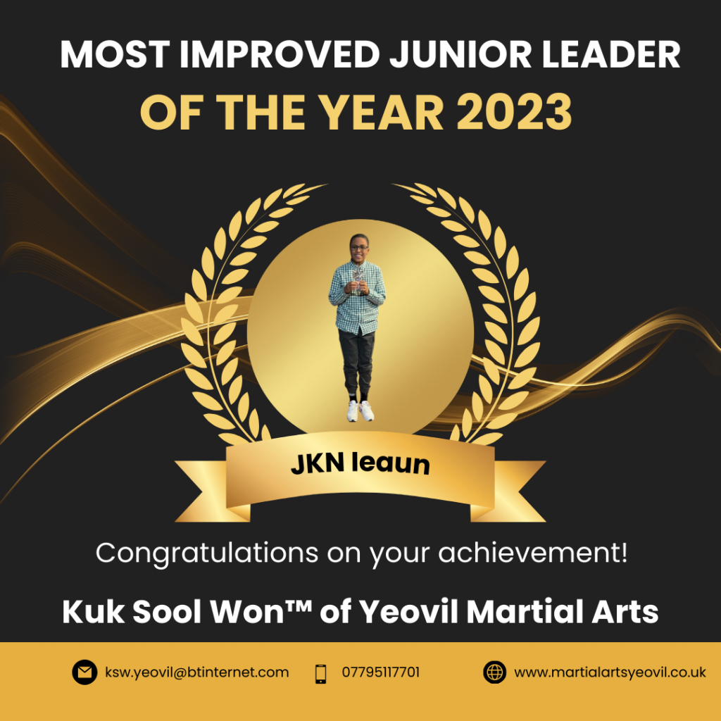 Most improved junior leader award 2023